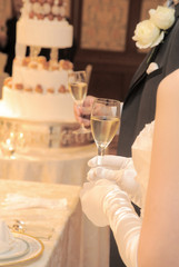 ブライダルイメージ,キュートでとても素敵な新婦の乾杯グラス