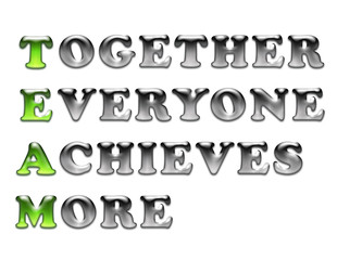 Team - white concept background