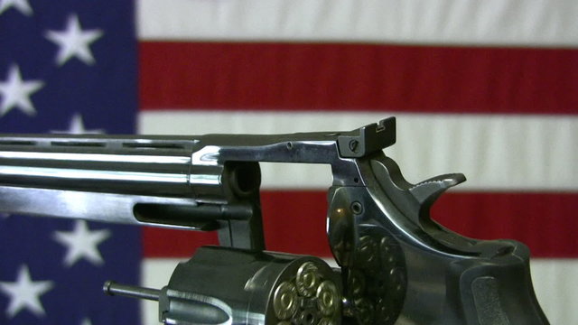 Revolver spin cylinder 357 Magnum HD
