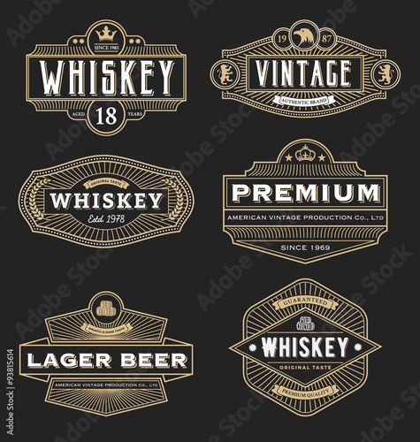 Vintage Frame Design For Labels Banner Sticker And Other Design