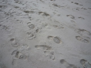 White sand background