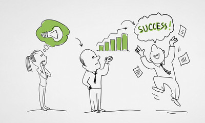 Teamwork concept. Concept image