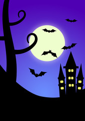 ハロウィンの夜空