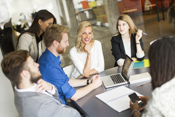 Young people in the office