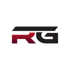 Modern Initial Logo RG