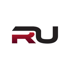 Modern Initial Logo RU
