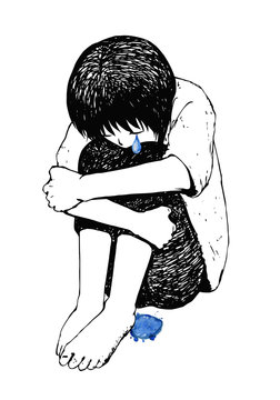 泣く子供