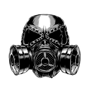 gas mask illustration