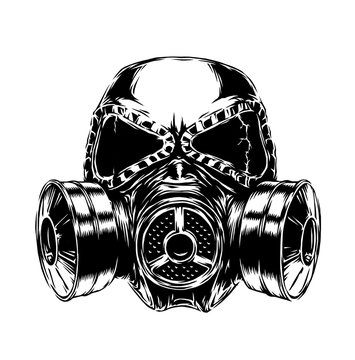 gas mask illustration