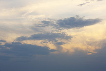 Sky background with clouds