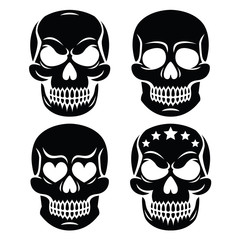 Halloween human skull design - death, Day of the Dead
