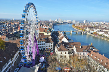 Traditional autumn fair in Basel, Switzerland
