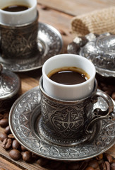 Traditional turkish coffee