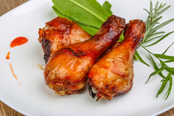 Roasted chicken legs