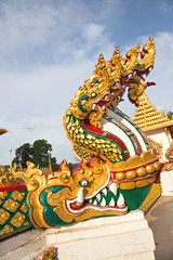 Fototapeta premium King of nagas or Thai gloden dragon