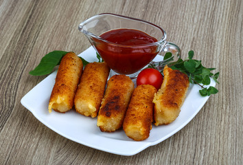 Roasted cheese sticks