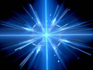 Obraz premium Fission in large hadron collider