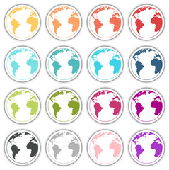 icône globe terrestre