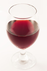 Glass of red wine