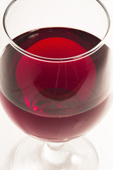 Glass of red wine
