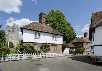 Village Cottage and Church