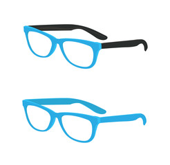 Niebieskie okulary korekcyjne. - 93829024