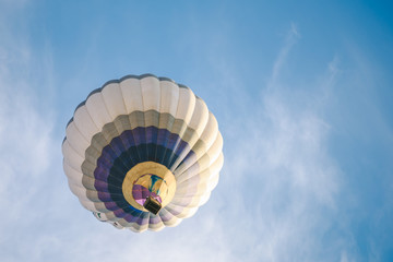 Colorful Hot Air Balloon in Flight