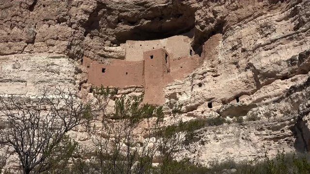 Sedona Arizona Montezuma Castle native Sinagua Indian ruins 4K 002