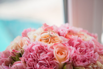Colorful bridal bouquet