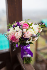 Colorful bridal bouquet