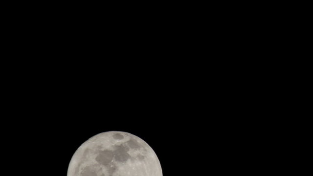 Full Moon passing across sky Fast P HD 8962