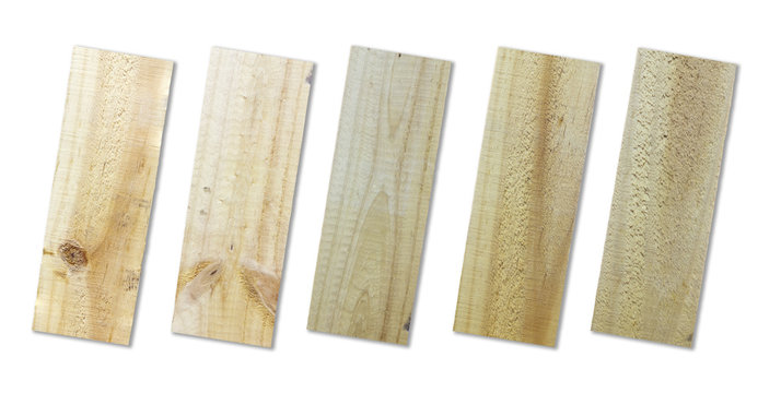 Fototapeta wood plank isolated on white