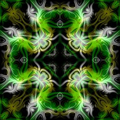 Abstract magic glow - decorative pattern and shape