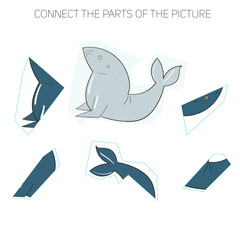 Puzzle game for chldren seal