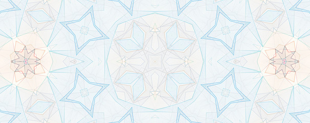 Light blue kaleidoscope background