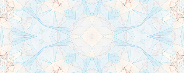 Colorful kaleidoscope pattern, abstract design