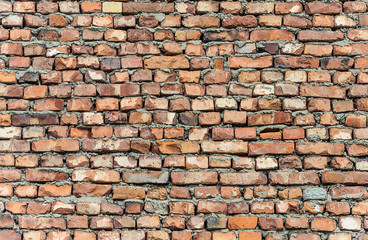 Obraz premium Red brick wall background