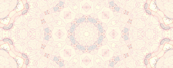Colorful kaleidoscope pattern, abstract design