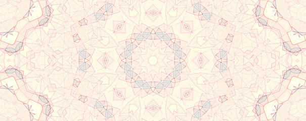 Colorful kaleidoscope pattern, abstract design
