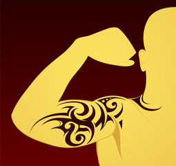 Tribal tattoo template