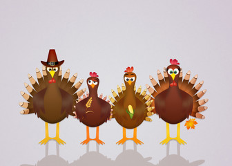 family of turkeys © adrenalinapura