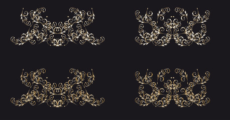 gold vintage pattern