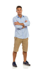 Relaxed Man With Arms Crossed