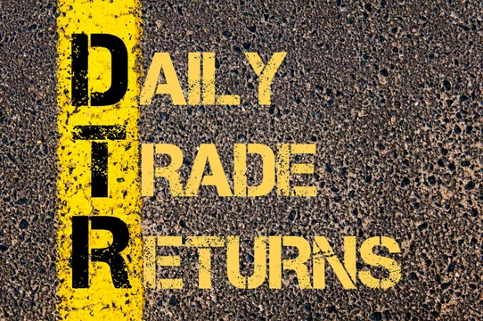Business Acronym DTR as DAILY TRADE RETURNS