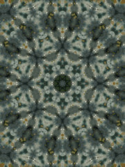 Brown Ethnic pattern. Abstract kaleidoscope