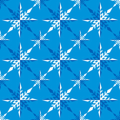 Christmas Seamless Pattern with Snowflakes