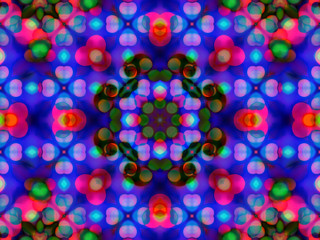 Light blue kaleidoscope background