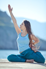 Yoga on the beach