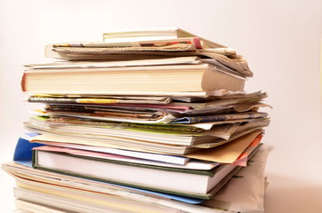 Stack of books/Stack of books isolated on white background.