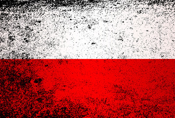 Flag of Poland Grunge